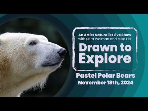 Polar Bear Portrait with Oil Pastels | Drawn to Explore