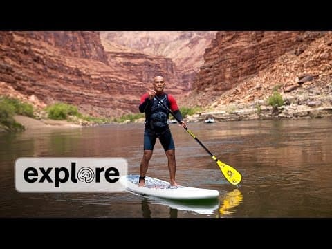 Man on a Paddle